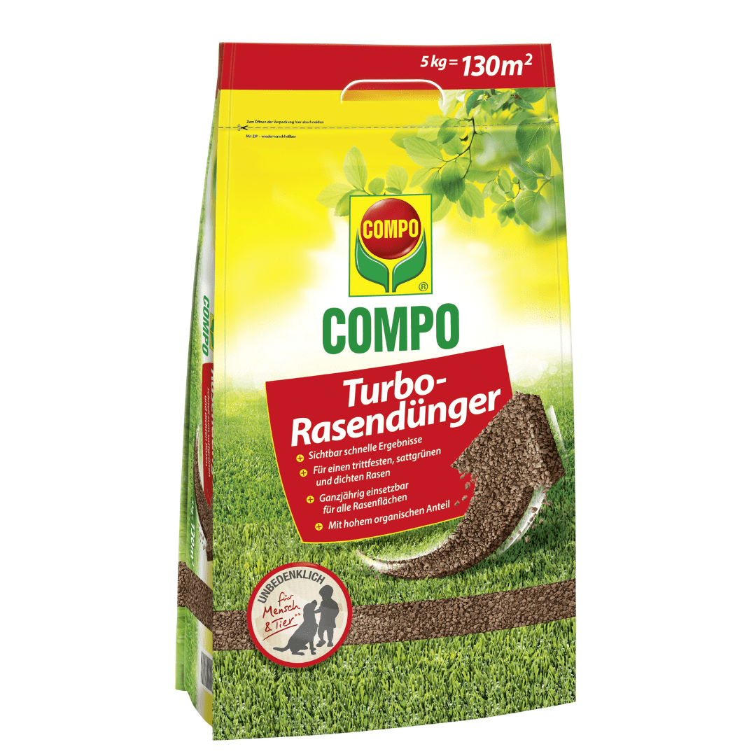 COMPO Ápolás_és_gondozás 5 kg Compo Turbo Gyeptrágya 5 kg