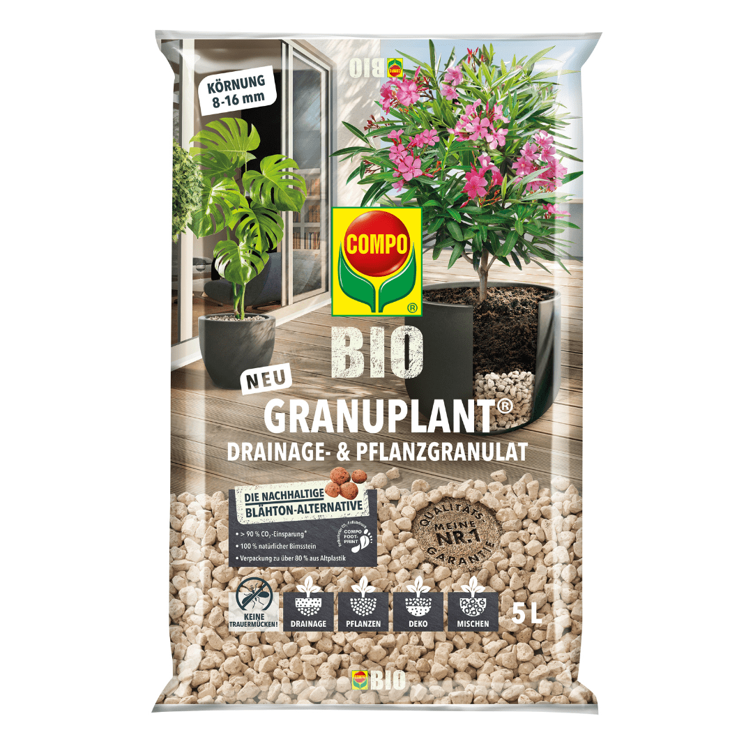 COMPO Ápolás_és_gondozás 5 L COMPO Bio Granuplant Kültéri Vízelvezető és Ültetőgranulátum