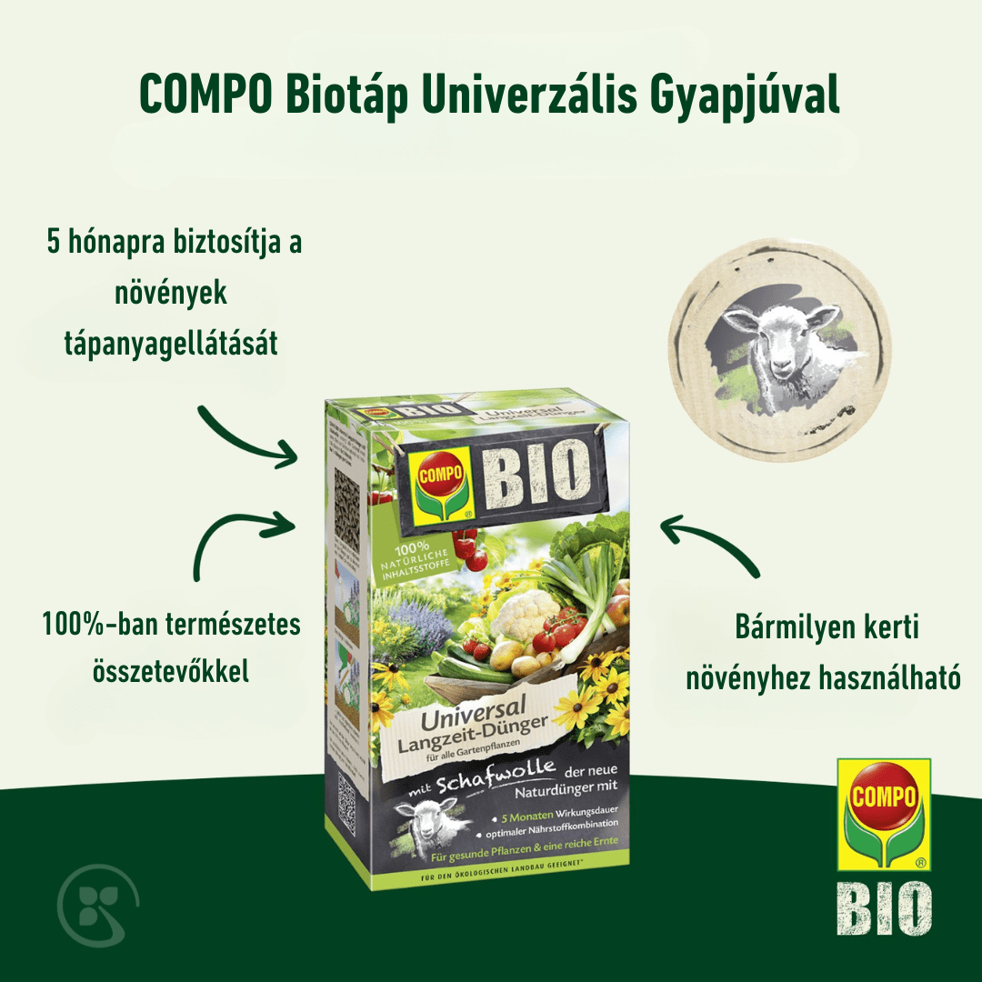 COMPO Ápolás_és_gondozás Compo Biotáp Univerzális Gyapjúval