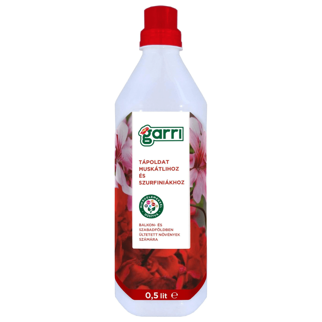 Garri Ápolás_és_gondozás 0,5l Garri Tápoldat Muskátli És Szurfinia 0,5L/1L