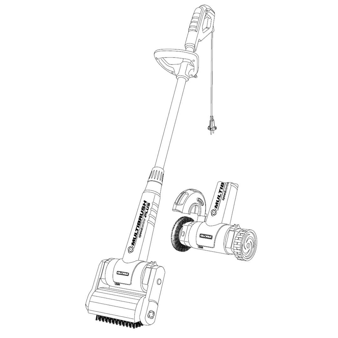 Gloria Ápolás_és_gondozás Gloria Multibrush SC Plus Elektromos Tisztító és Gyomeltávolító Kefe