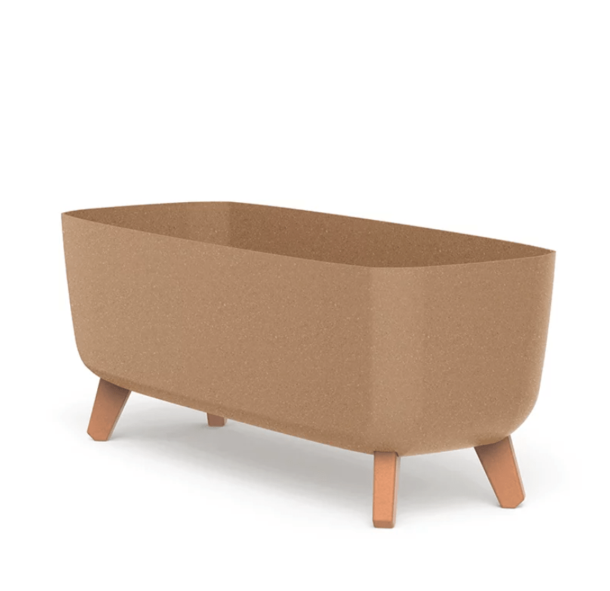 Prosperplast Eco naturo Gracia Case Eco Wood Kaspó Lábakkal