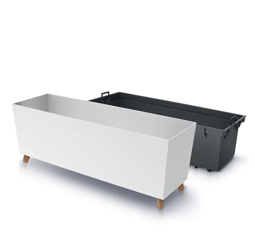 Prosperplast Fehér Urbi Case N Balkonláda Lábakkal 77 cm