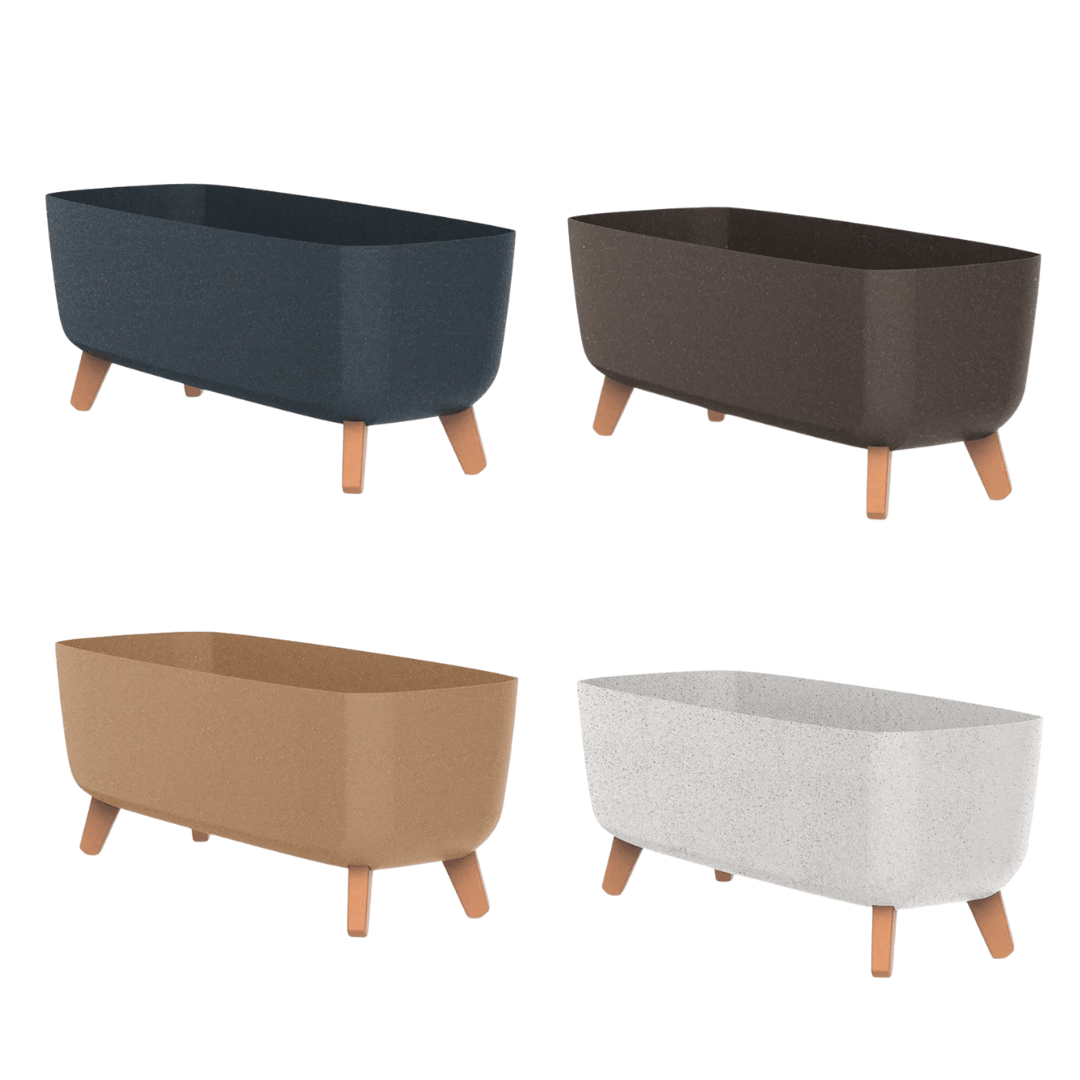 Prosperplast Gracia Case Eco Wood Kaspó Lábakkal