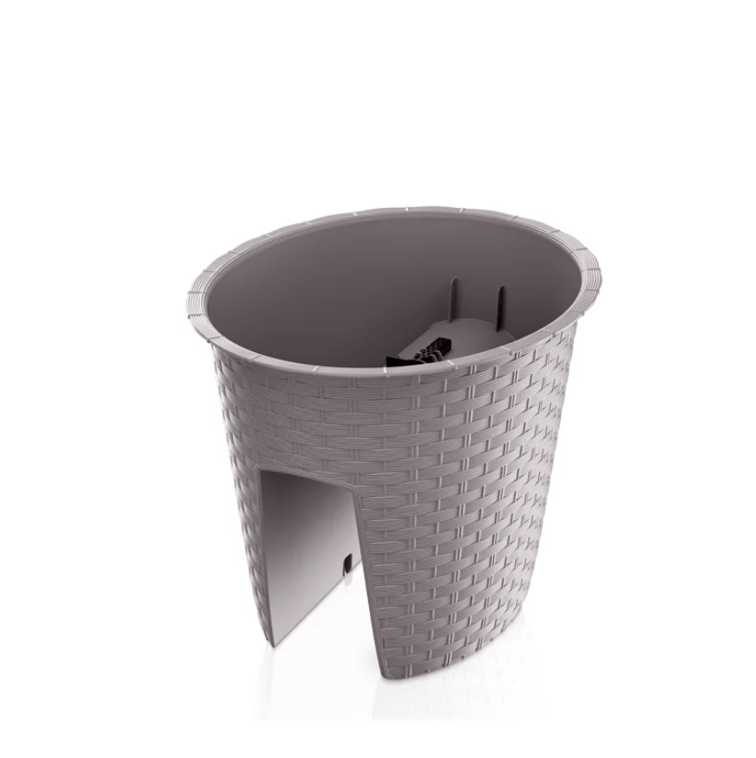 Prosperplast Mokka Ratolla Kerek Balkonláda Korlátra