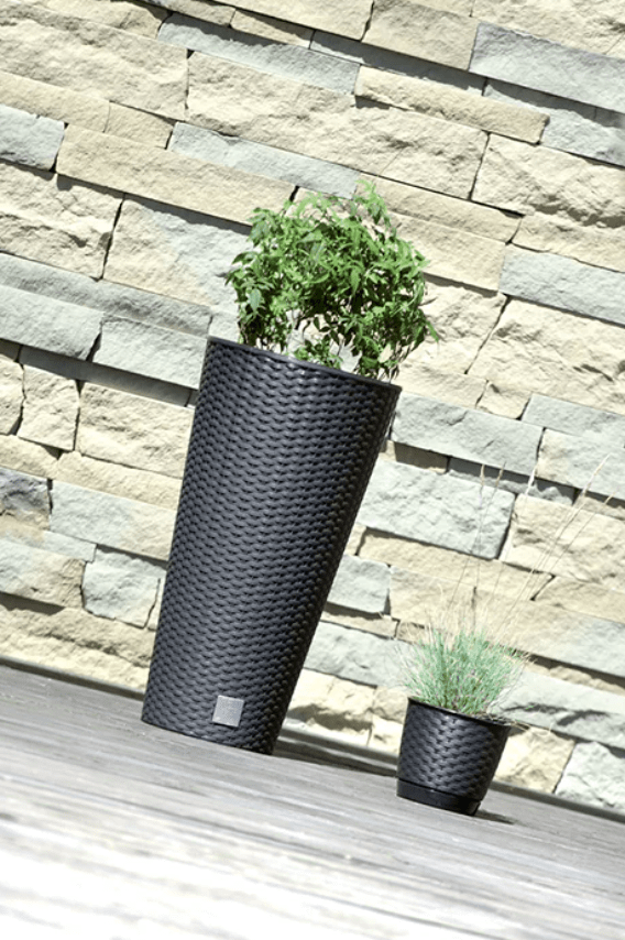 Prosperplast Növénytartók Rato Tubus Rattan Kaspó Betéttel