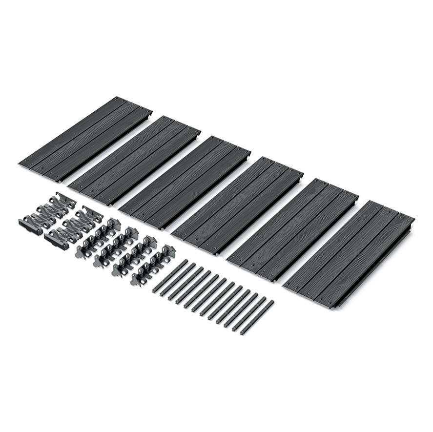 Prosperplast Növénytartók Woody Téglalap Magaságyás - Fahatású