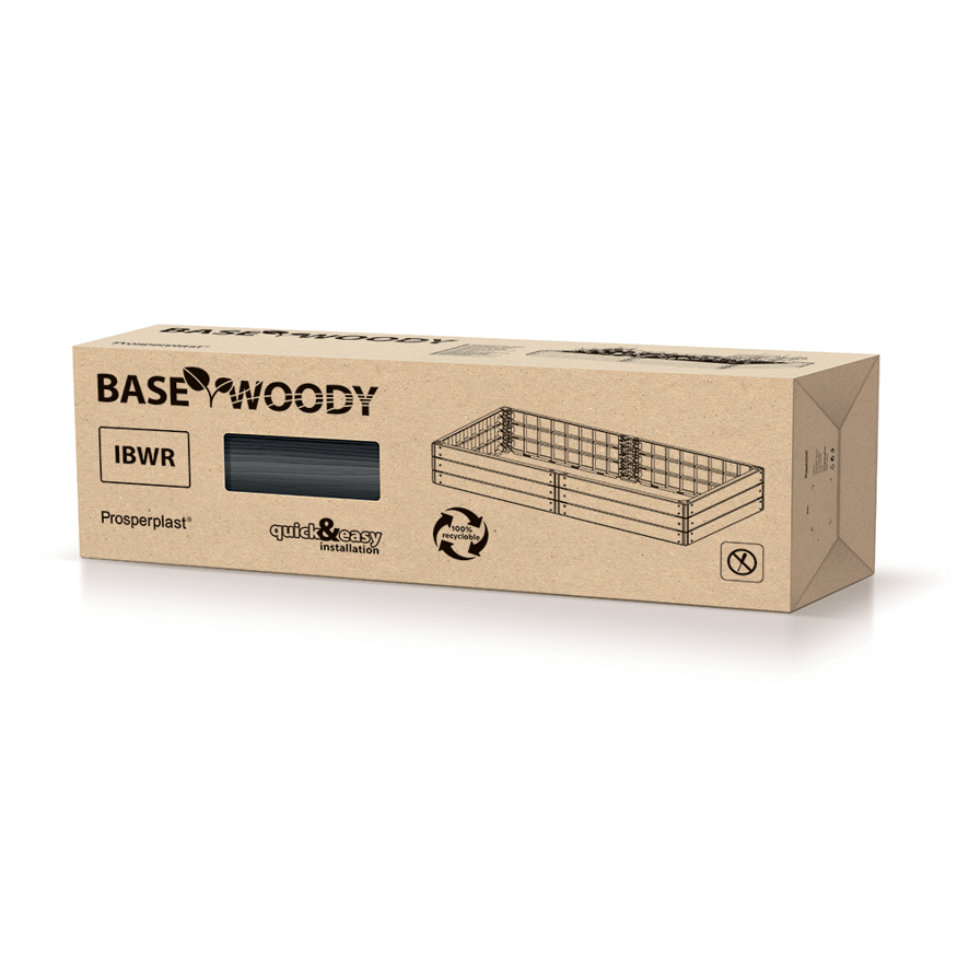 Prosperplast Növénytartók Woody Téglalap Magaságyás - Fahatású