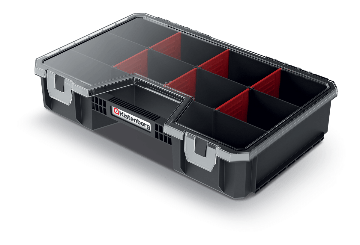 Prosperplast Tároló_eszközök Kistenberg Modular Solution kis rendszerező fedéllel 29 cm