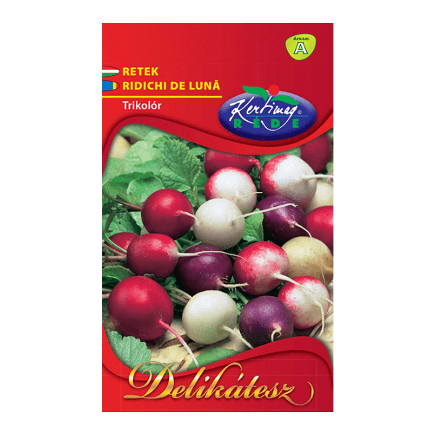 Rédei Ápolás_és_gondozás 3g Hónapos Retek Trikolor vetőmag