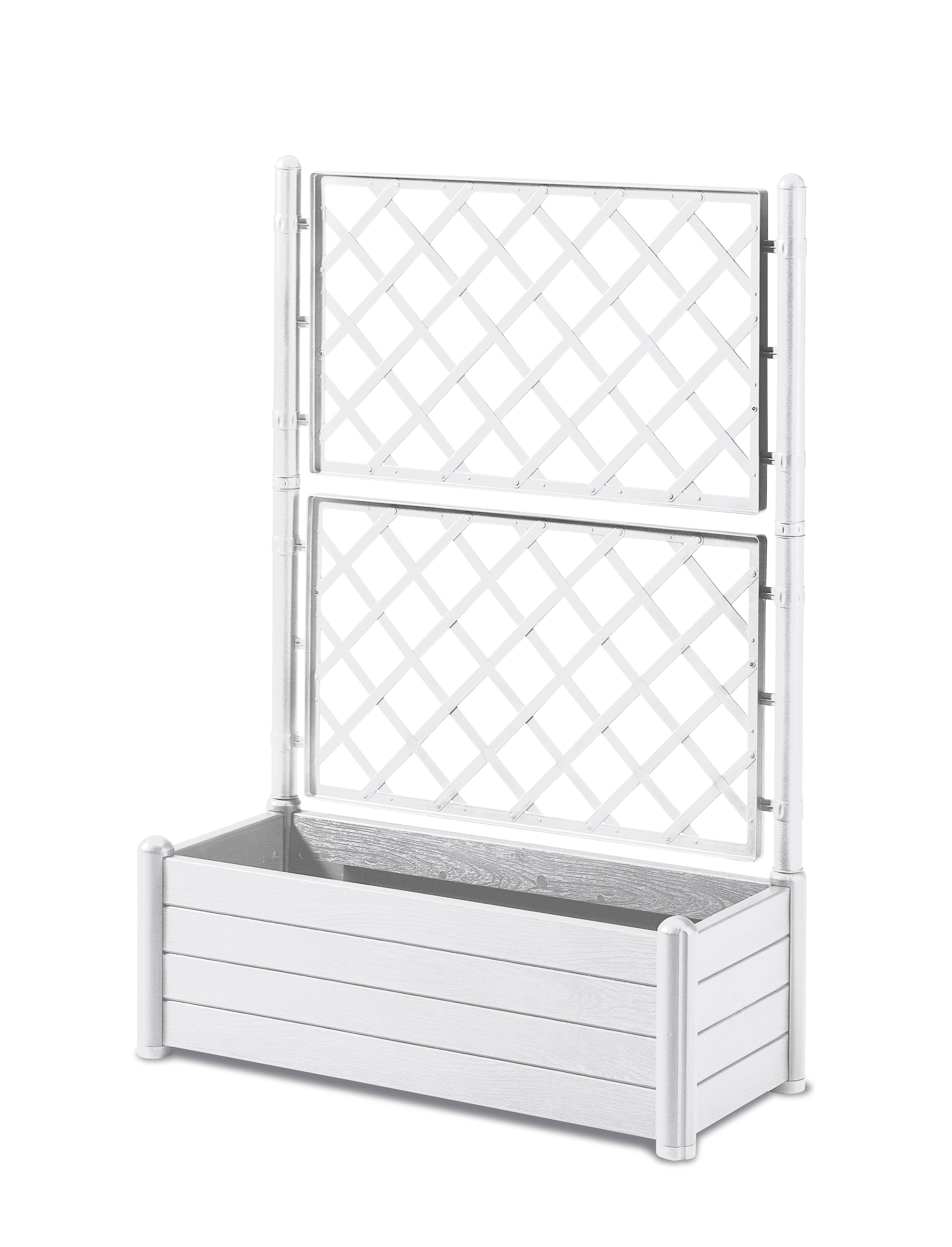 Stefanplast Növénytartók fehér / 100 cm Itália Virágláda