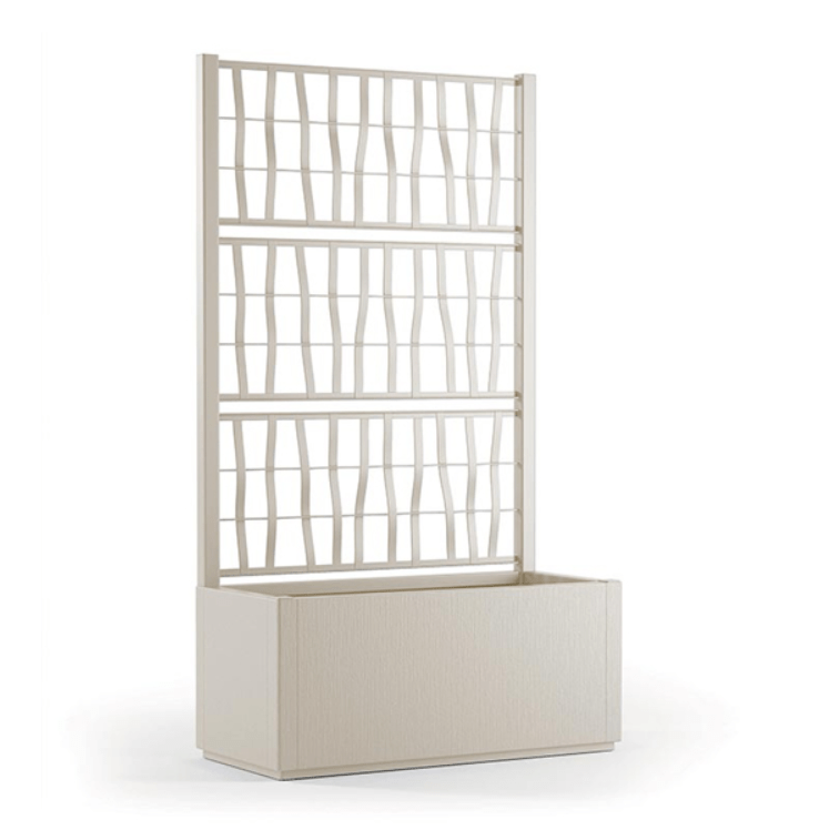 Stefanplast Növénytartók Krém Ethica Virágláda Futtatóráccsal