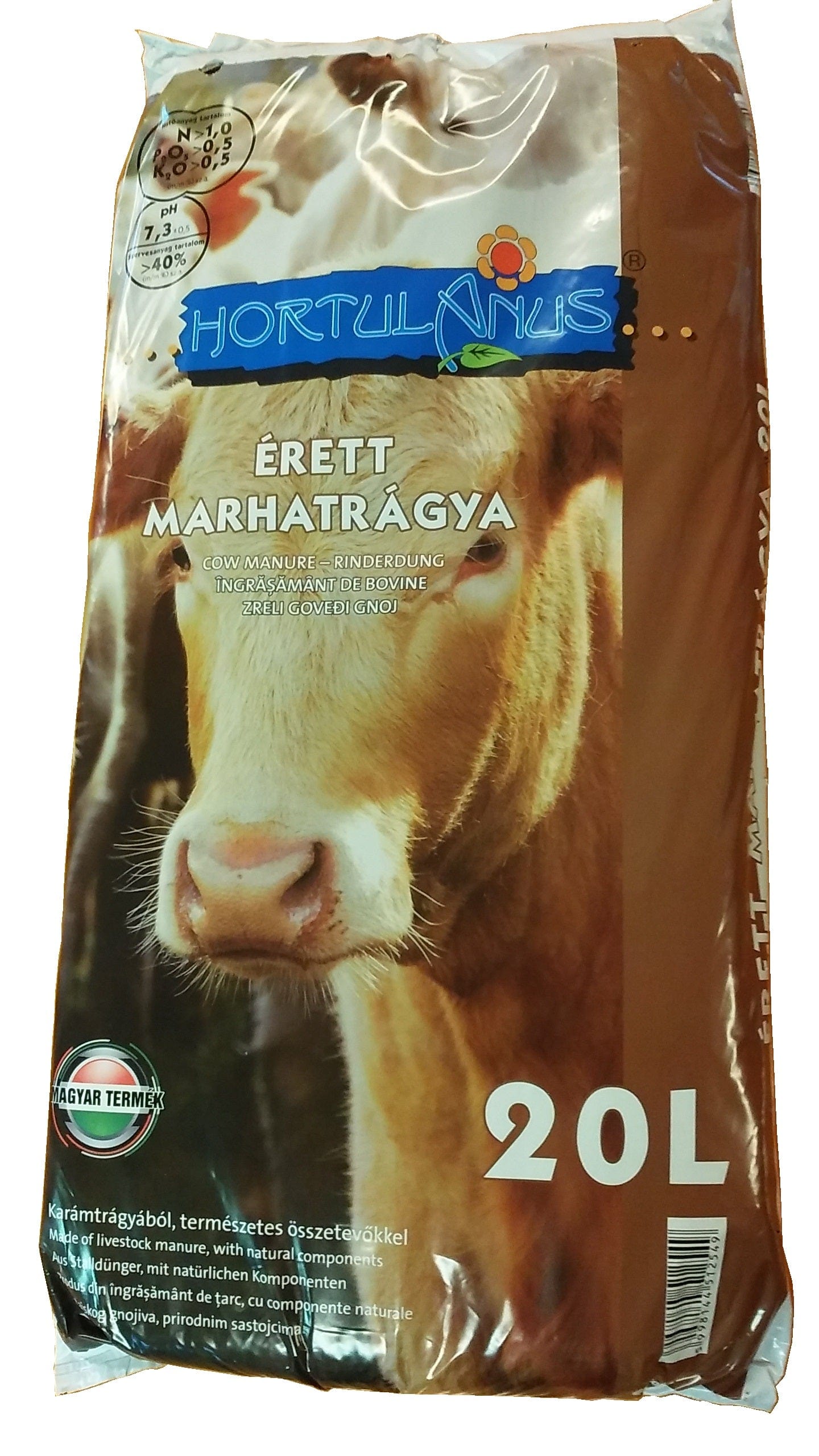 Terra-Tőzeg Ápolás_és_gondozás 20 l Hortulanus Érett Marhatrágya