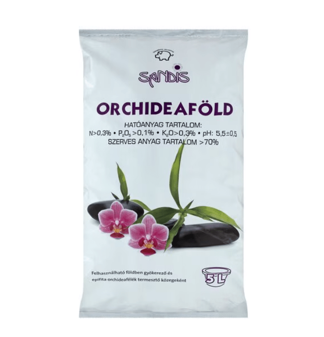 Terra-Tőzeg Ápolás_és_gondozás 5 l Sandis Orchideaföld