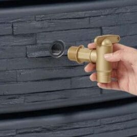 4Rain Kerti kiegészítők szürke / 330 Slim Stone Esővízgyűjtő 330L