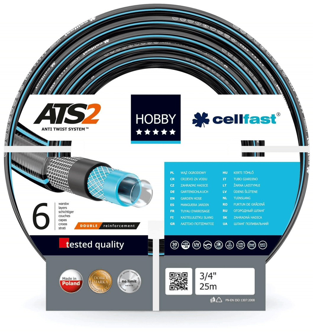 Cellfast Ápolás_és_gondozás Cellfast Tömlő Hobby 6 Rétegű 25-50m