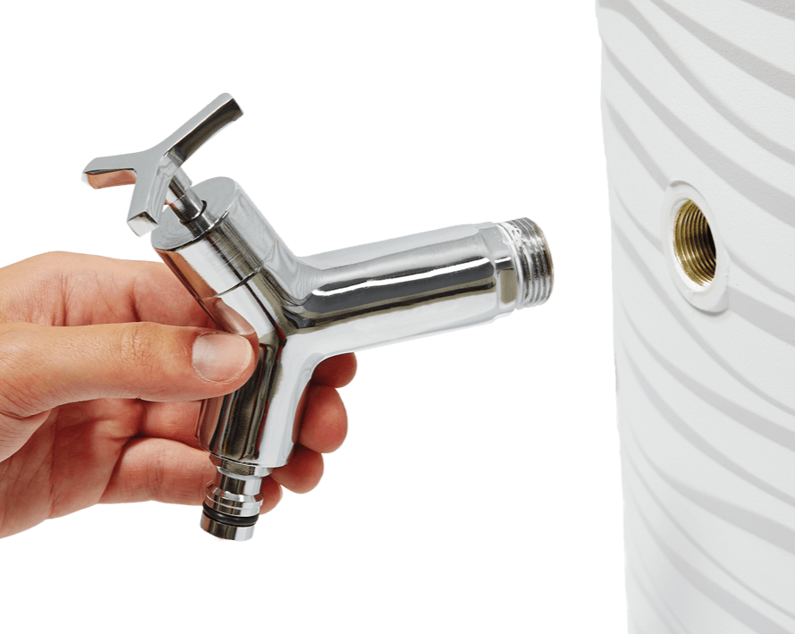 Garantia Kerti kiegészítők ezüst Design esővízgyűjtő csap króm