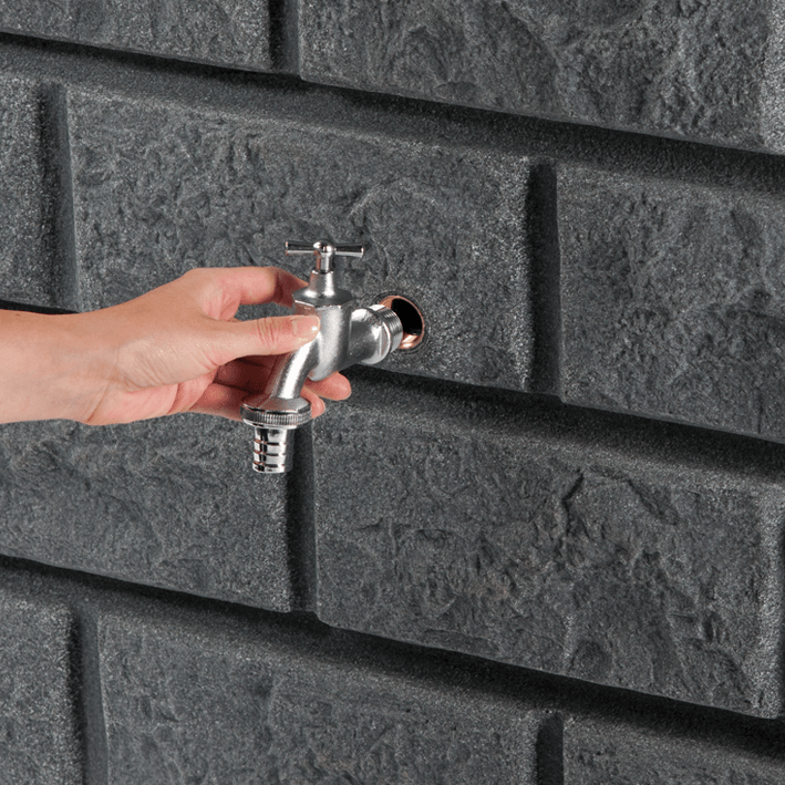 Garantia Kerti kiegészítők ezüst Esővízgyűjtő csap króm ezüst