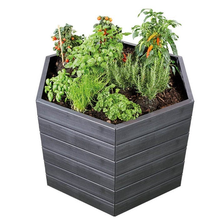 Garantia Növénytartók Ergo hatszögeltű magaságyás - Fahatású