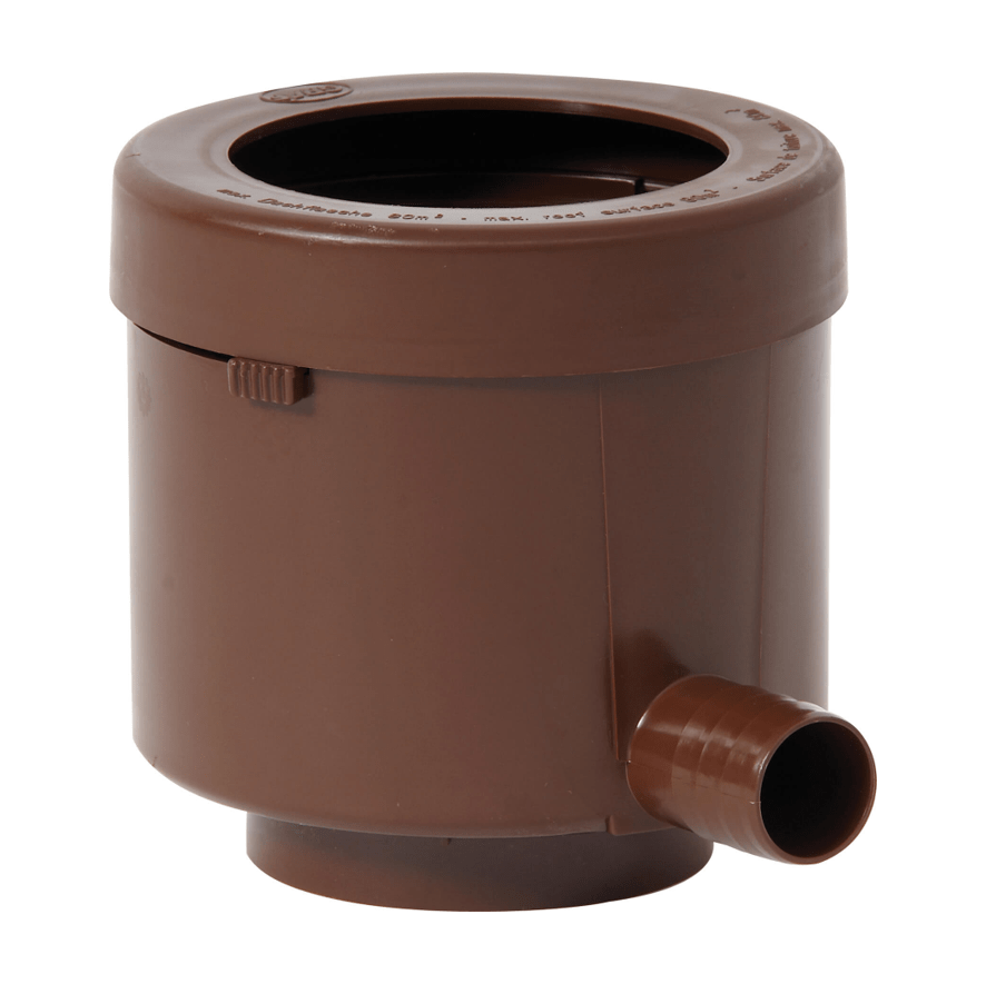 Gardino barna / 15cm Ereszcsatorna szűrő és tartálytöltő szerkezet - Luxe
