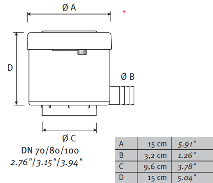 Gardino barna / 15cm Ereszcsatorna szűrő és tartálytöltő szerkezet - Luxe