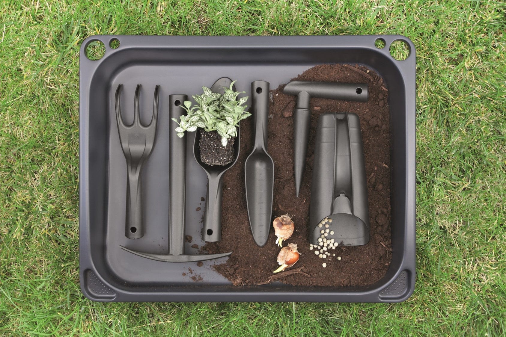 Gardino Kerti kiegészítők antracit Respana Asztali Palántázó Szett