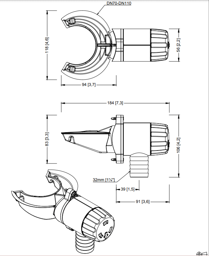 Gardino Kerti kiegészítők Ereszcsatorna Vízgyűjtő Szett Esővízgyűjtőhöz Rapido