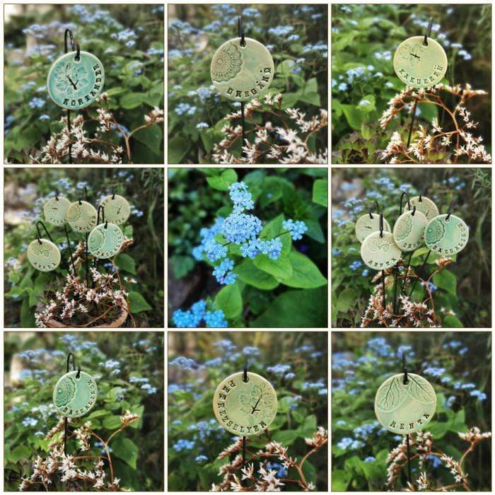 Gardino Kézműves kerámia növényjelölő