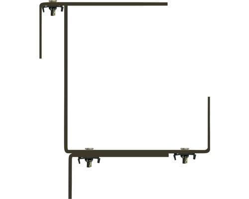 Gardino Növénytartók antracit Mamut Smart Fém Balkonládatartó (2db)