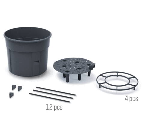 Gardino Növénytartók antracit Paradicsomültető Cserép