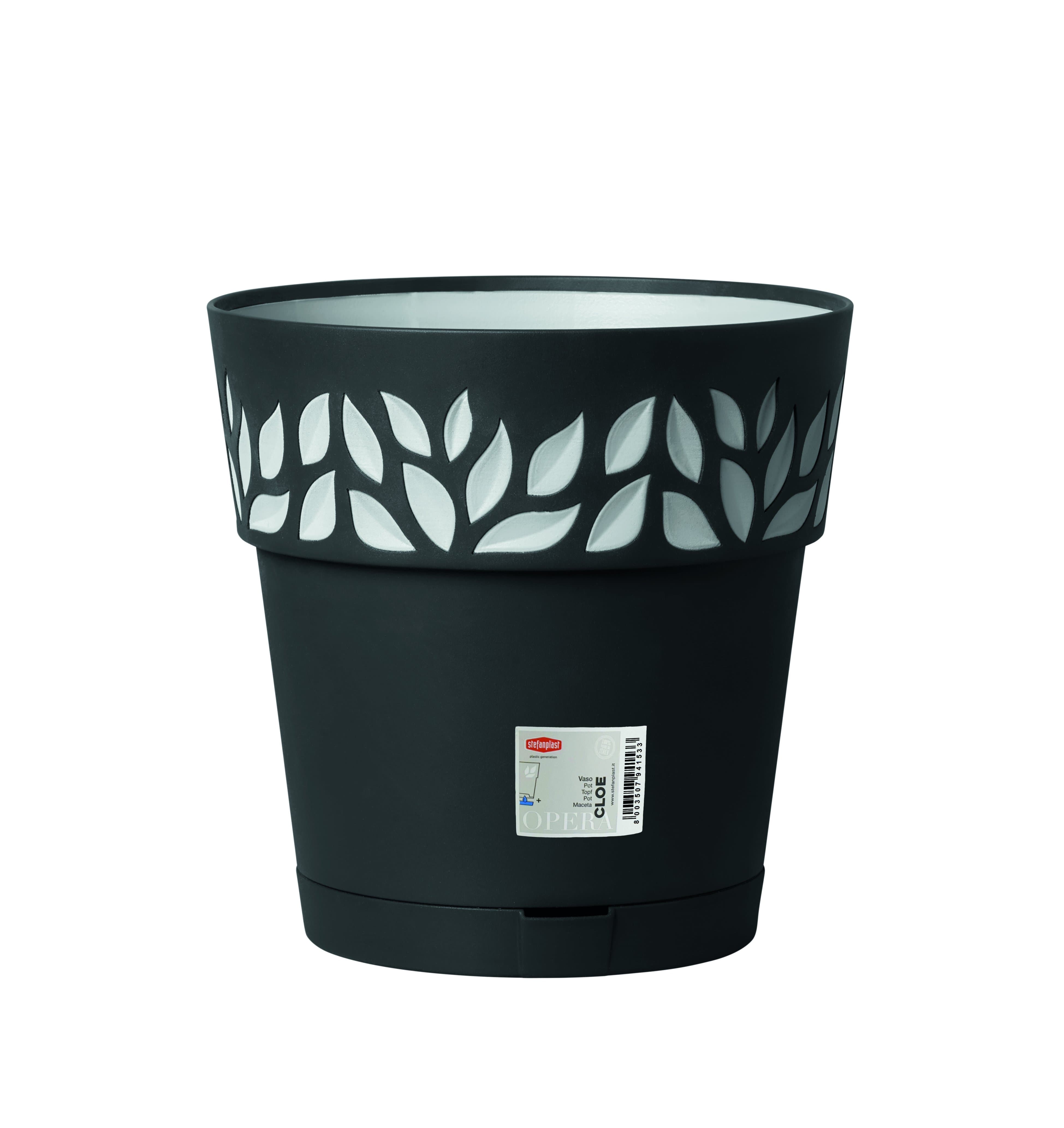 Gardino Növénytartók grafit / 15 cm Cloe Cserép