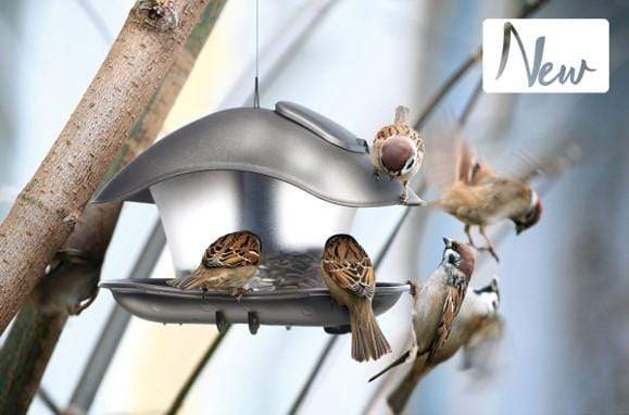 Gardino szürke Madáretető kerek