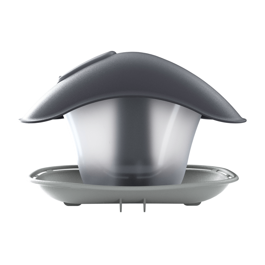 Gardino szürke Madáretető szögletes