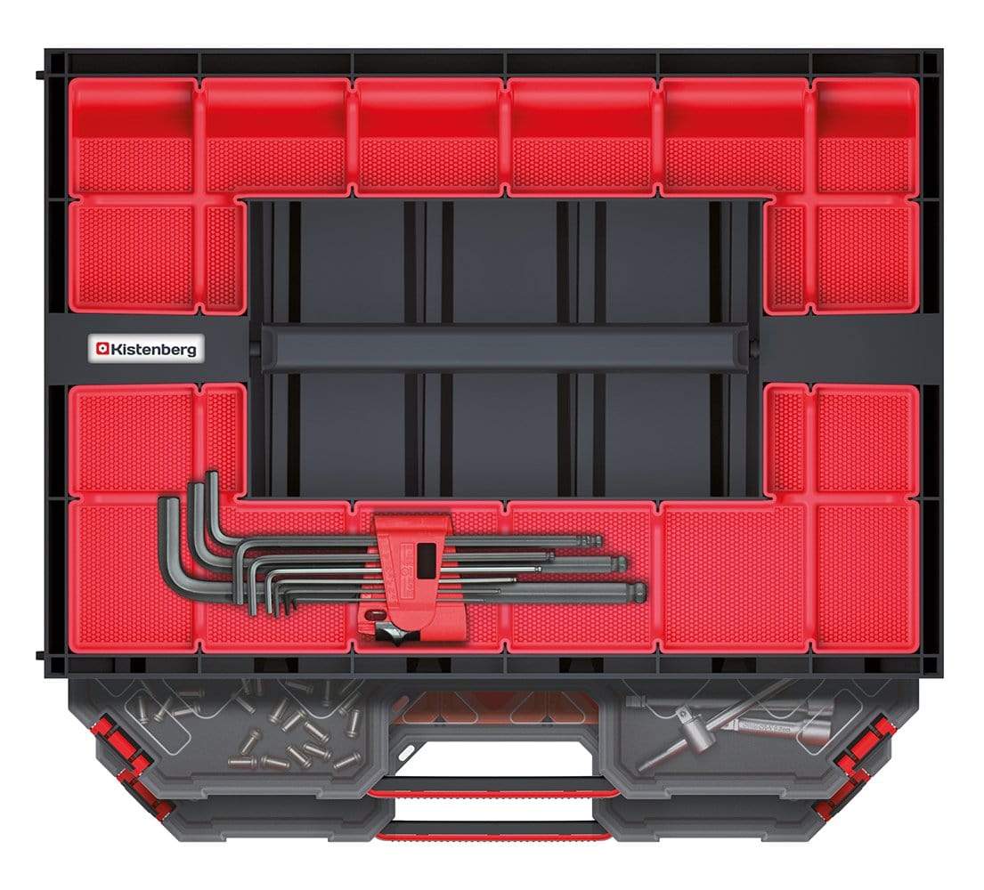 Gardino Tároló_eszközök fekete / 42 x 29 x 29 cm Többszibtes Rendszerező Tager VSZ