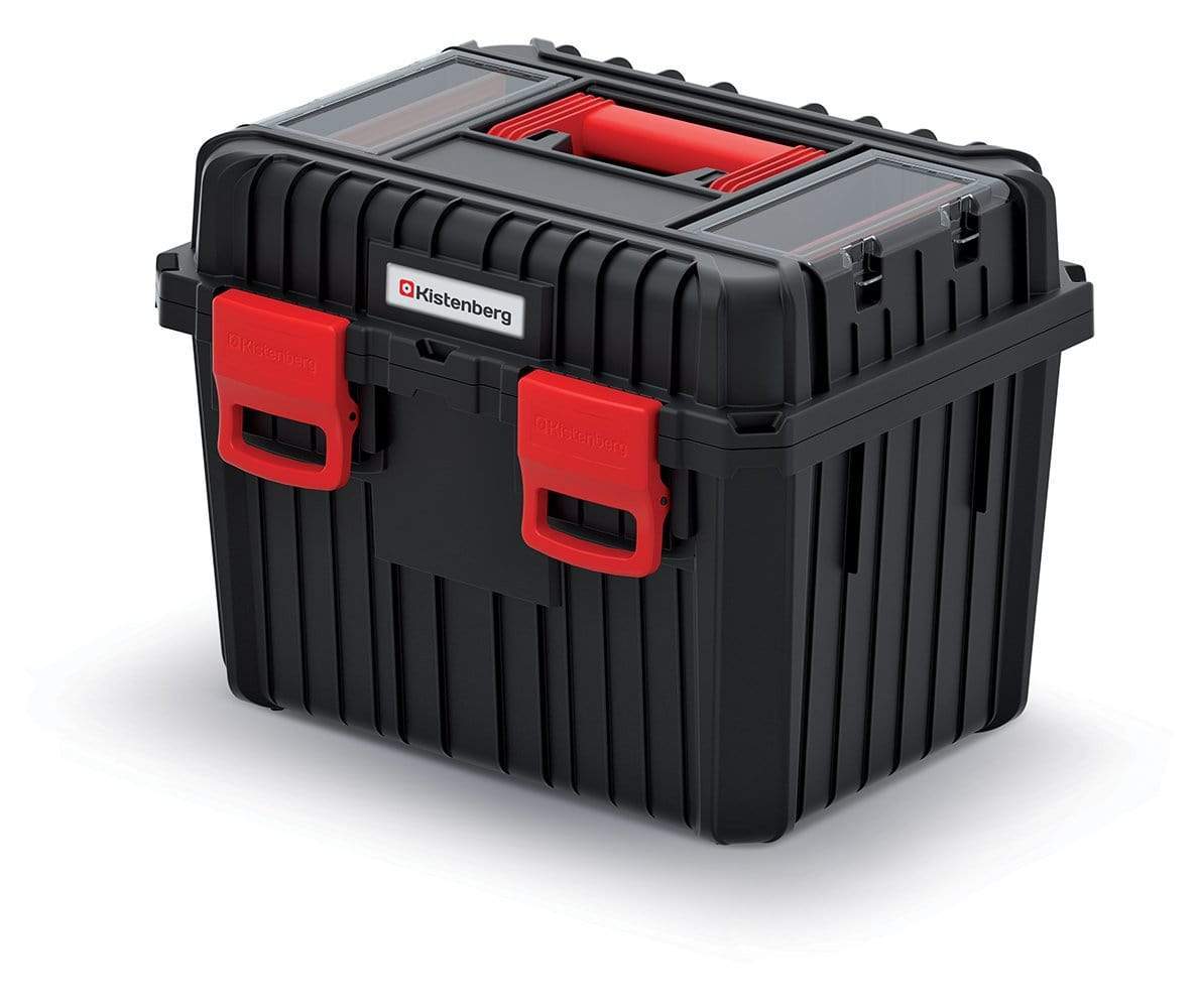 Gardino Tároló_eszközök fekete / 45 x 36 x 34 cm Heavy Szerszámosláda Műanyag Csattal