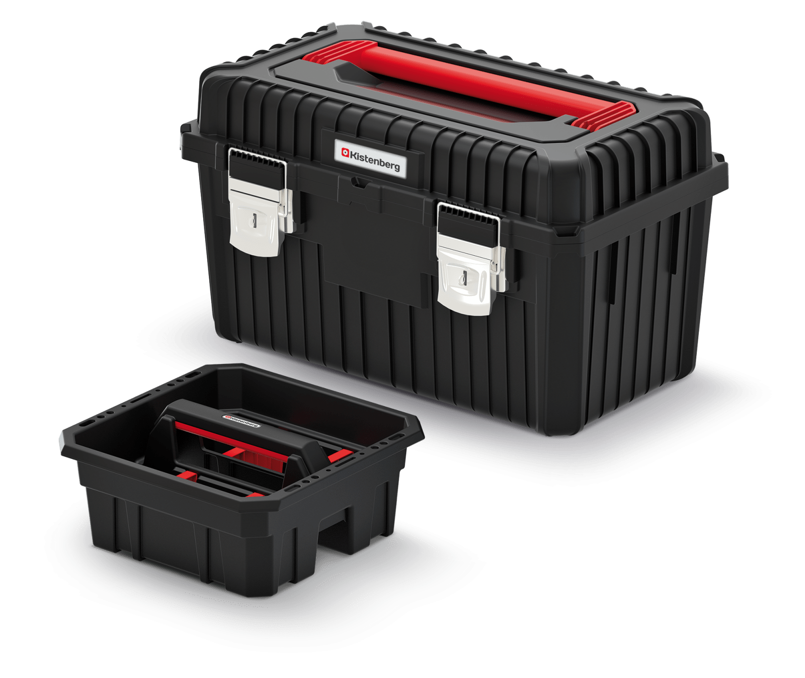 Gardino Tároló_eszközök fekete / 45 x 36 x 34 cm Szerszámosláda Heavy Nagy