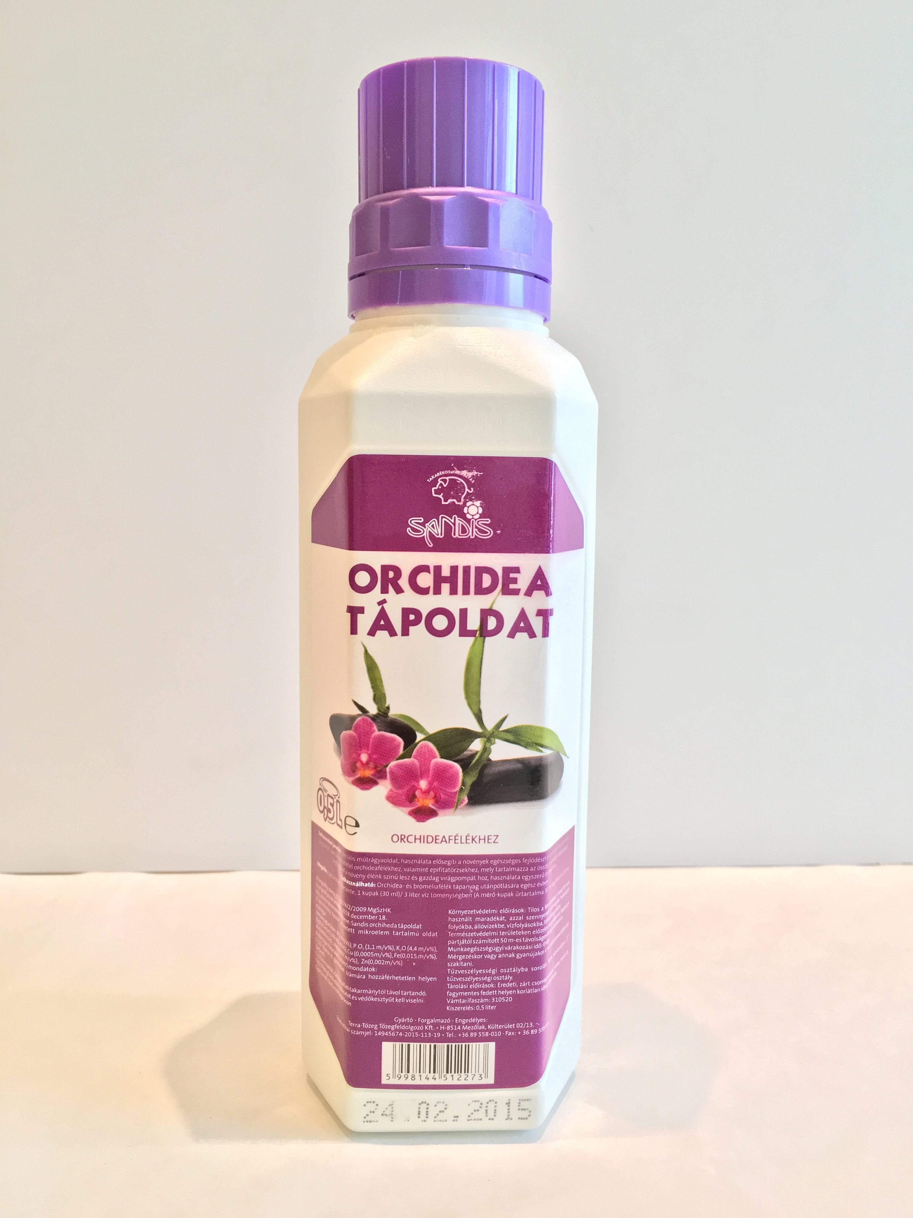 Gardinohu Ápolás_és_gondozás 0,5l Sandis Tápoldat Orchidea