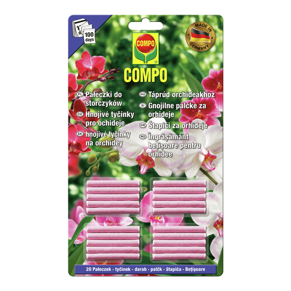 Gardinohu Ápolás_és_gondozás 20 db Compo Táprúd Orchideákhoz