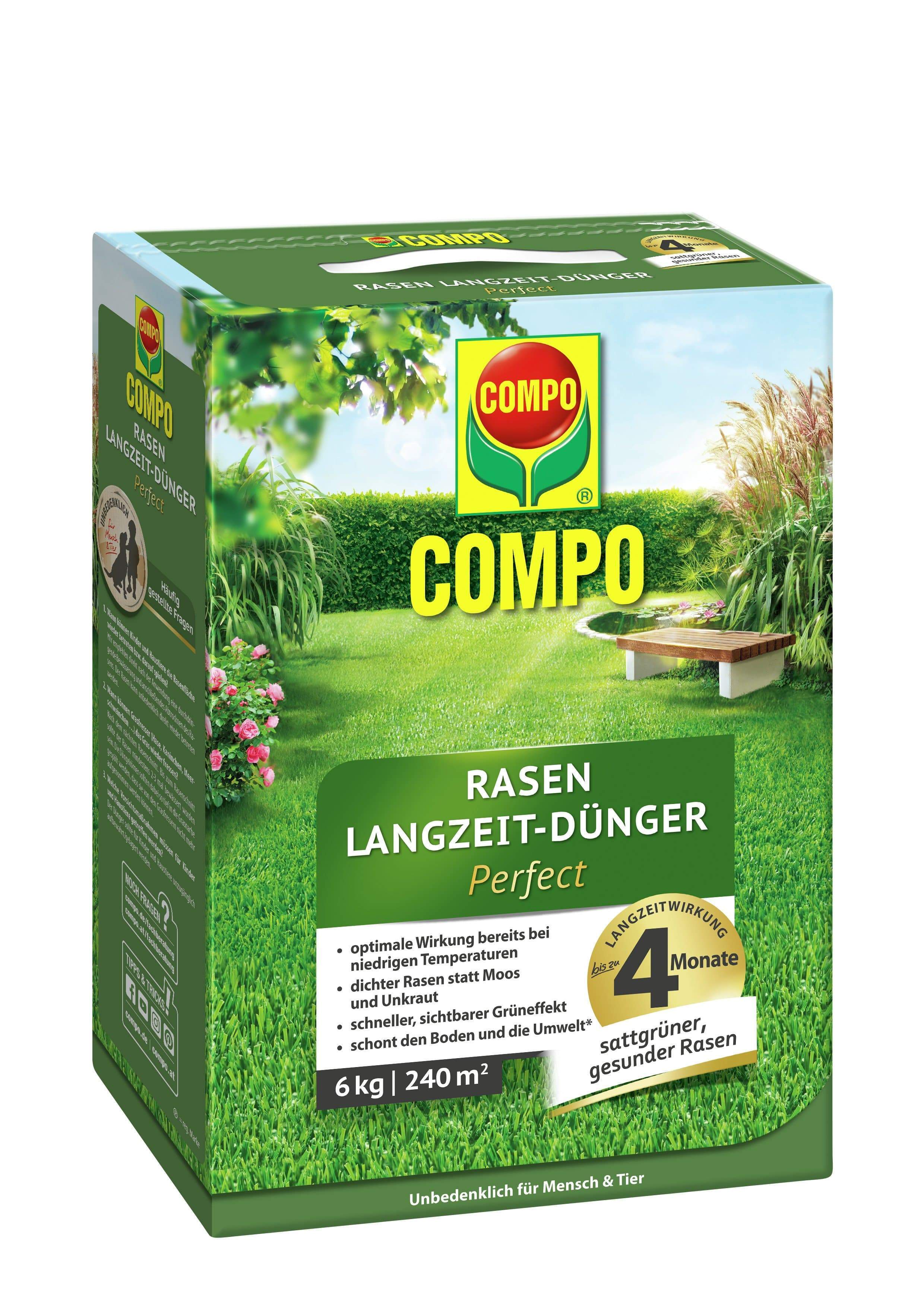 Gardinohu Ápolás_és_gondozás 6 kg Compo Gyeptrágya Extra Hosszantartó