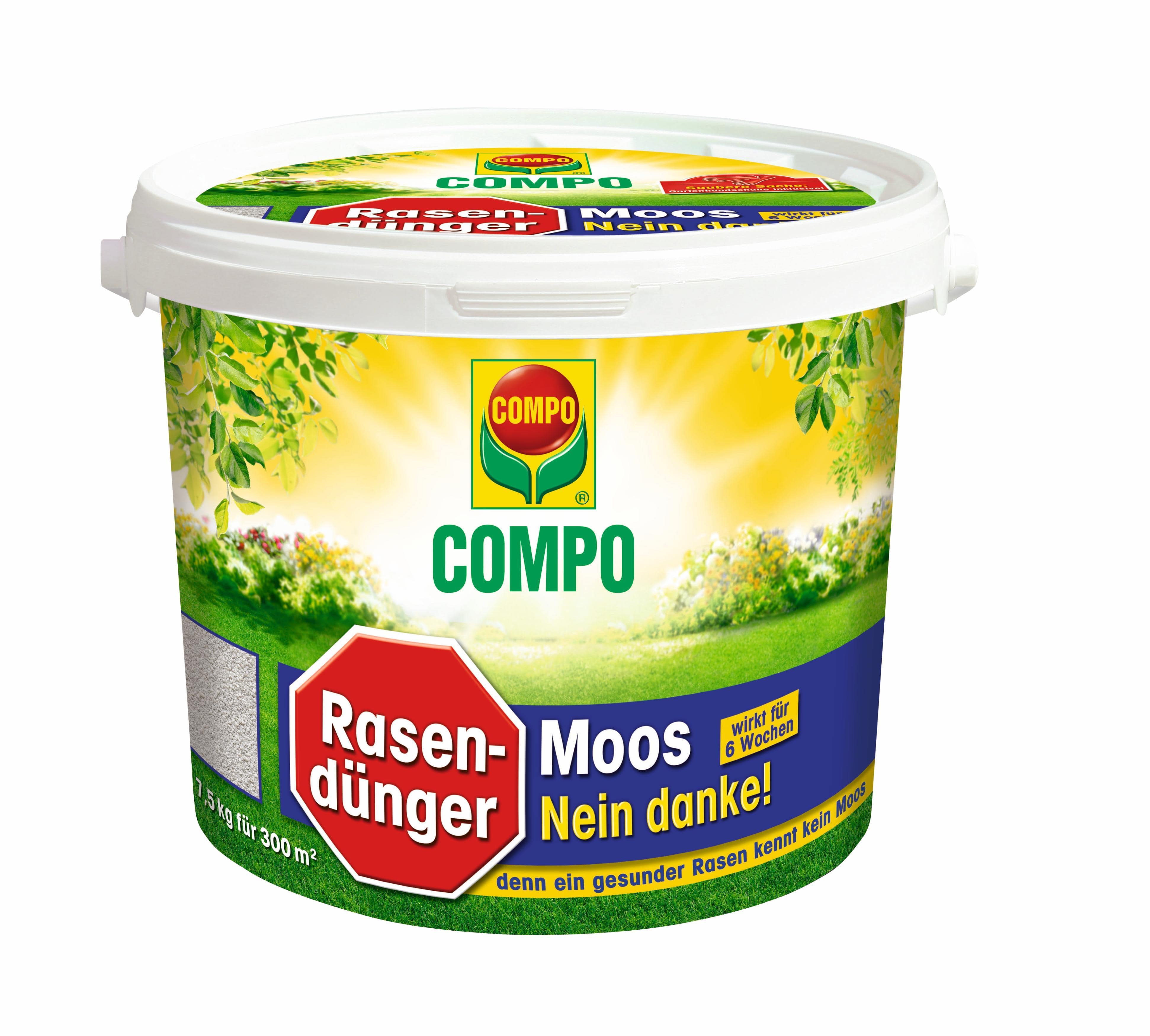 Gardinohu Ápolás_és_gondozás 7,5 kg Compo Gyeptrágya Mohaírtó