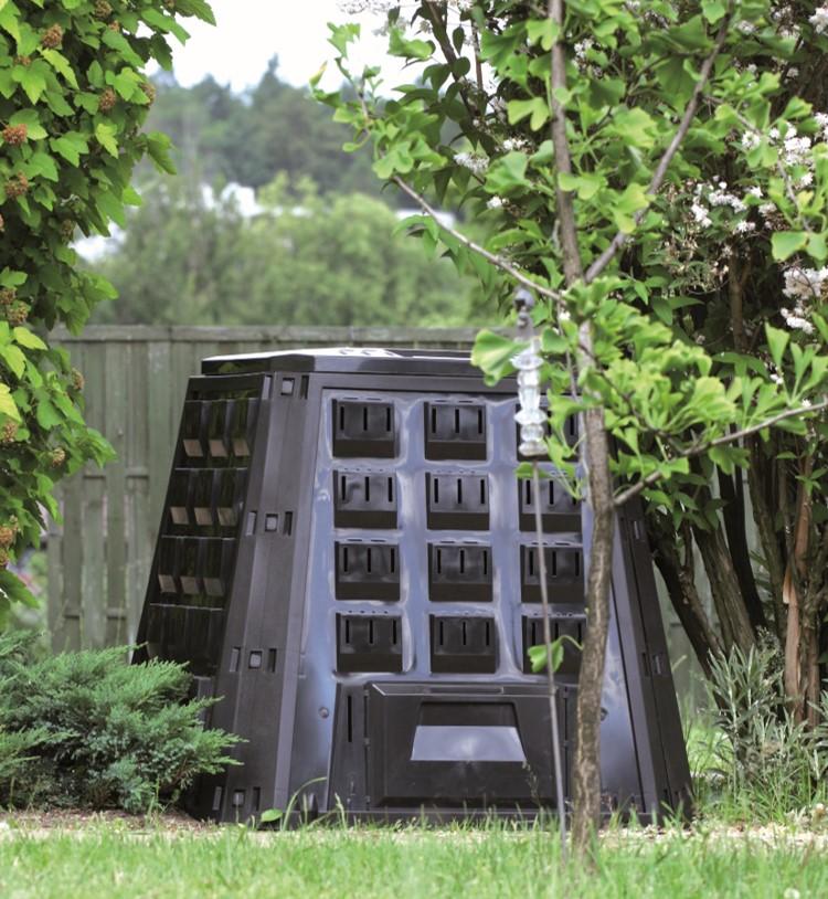 Gardinohu Kerti_kiegészítők 420 l Komposztáló Műanyag Láda 420 L Fekete