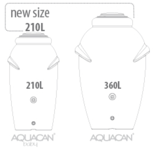 Gardinohu Kerti_kiegészítők Aqua Can Baby Esővízgyűjtő 210L