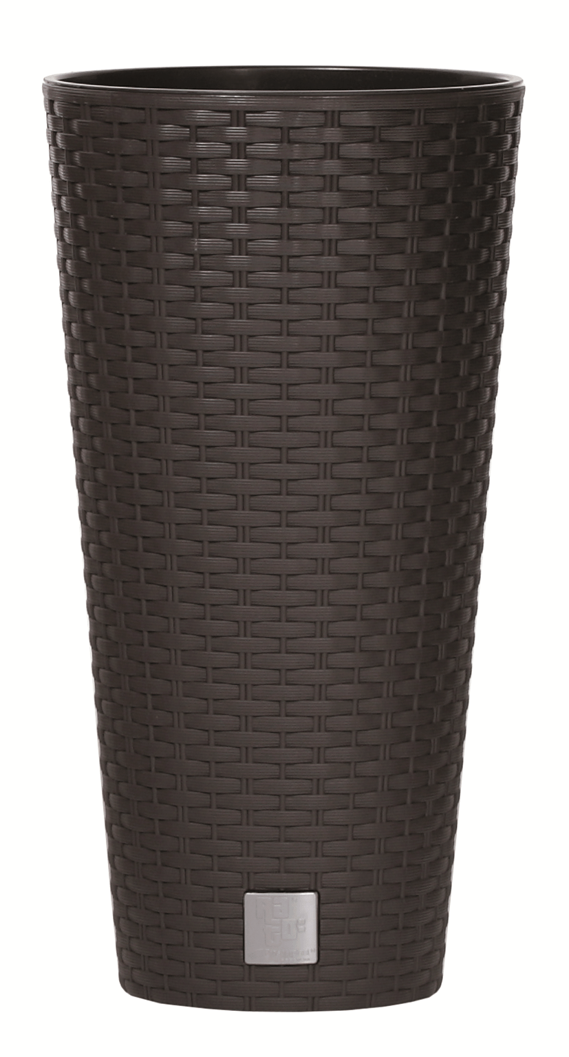 Gardinohu Növénytartók antracit / 30x57 cm Rato Tubus Rattan Kaspó Betéttel