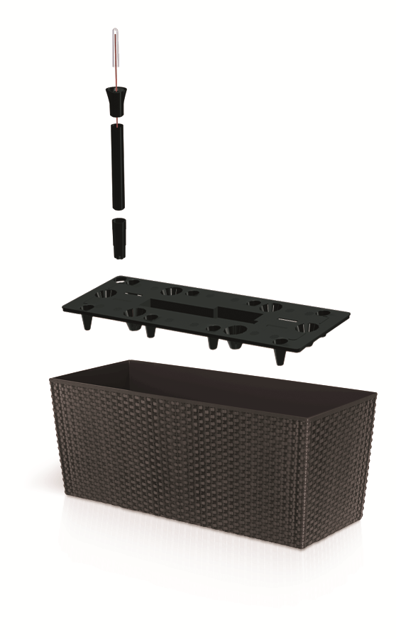 Gardinohu Növénytartók barna / 50 cm Rato Rattan Láda Önöntözős