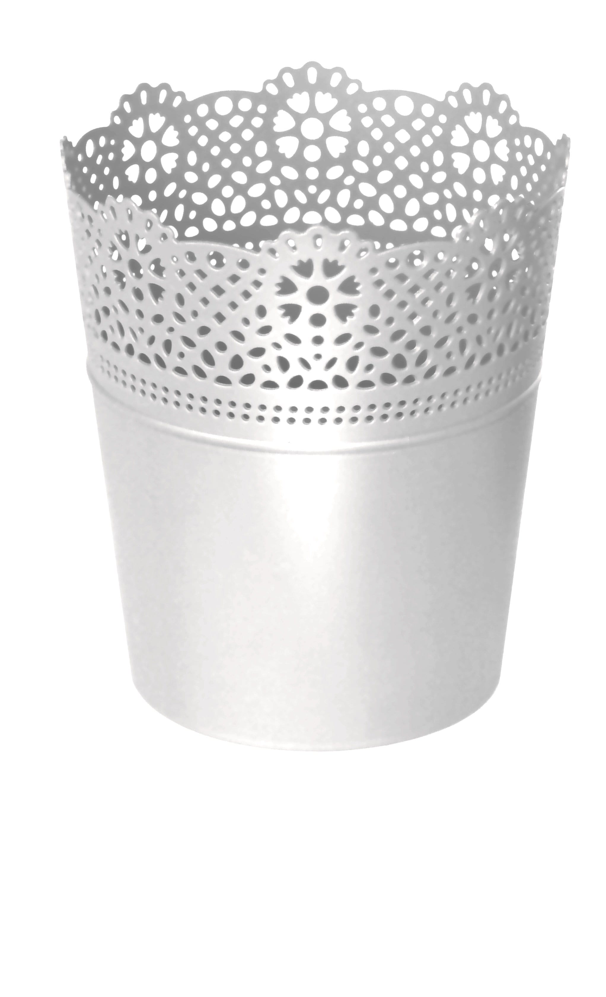 Gardinohu Növénytartók fehér / 11 cm Kaspó Lace