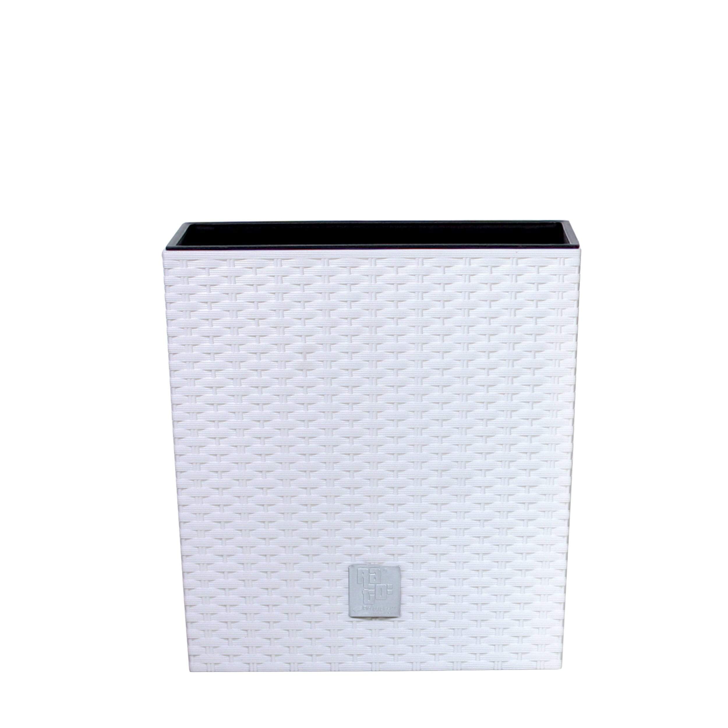 Gardinohu Növénytartók fehér / 17x17 Kaspó Rato Low Rattan Betéttel