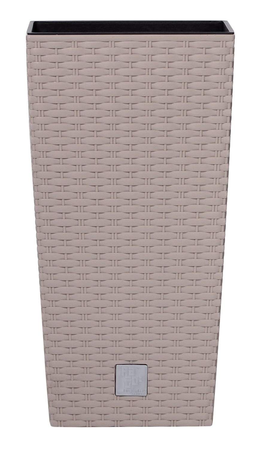 Gardinohu Növénytartók moka / 20x38 cm Rato Square Rattan Kaspó Betéttel