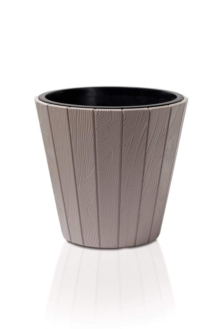 Gardinohu Növénytartók moka / 30 cm Woodee Kerek Virágtartó