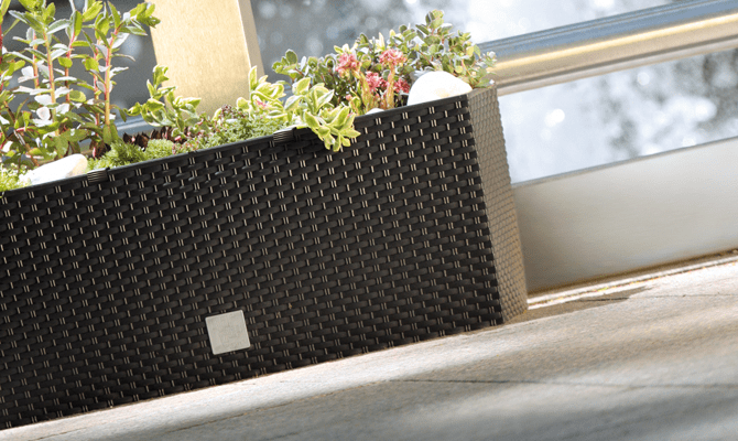 Gardinohu Növénytartók Rato Rattan Láda Önöntözős