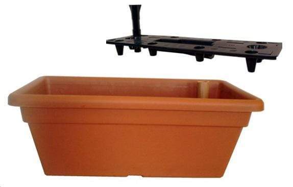 Gardinohu Növénytartók terra / 40 cm Balkonláda Muskátli Önöntözős